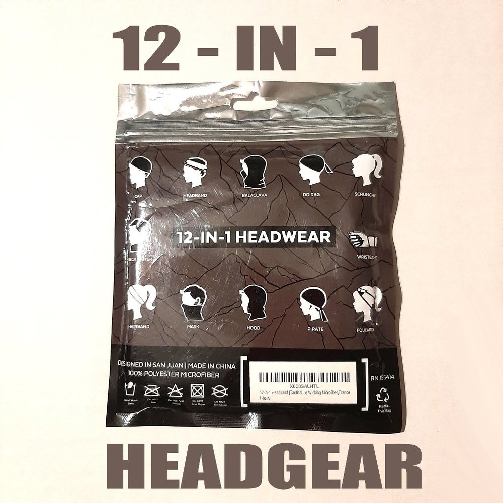 Tough Outfitters 12 in 1 head face ski mask Balaclava black covering NEW